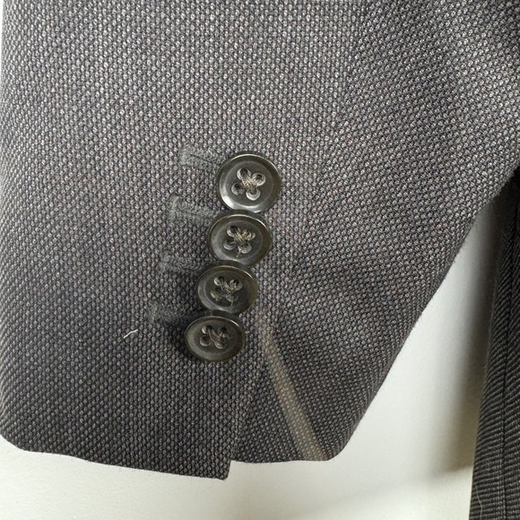 Banana Republic Men's 46R Gray Wool Blend Suit Jacket Blazer Formal Business - Picture 7 of 7
